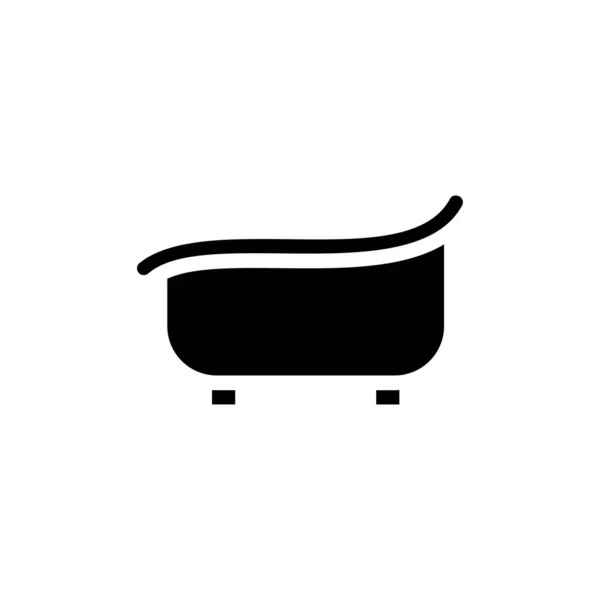 Badewannen Symbol Vektor Logotyp — Stockvektor