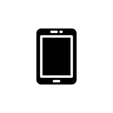 Tablet simgesi vektörde. Logotype
