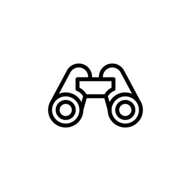 Vektör içinde dürbün simgesi. Logotype