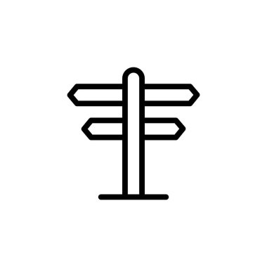 Yönlendirme simgesi vektörde. Logotype