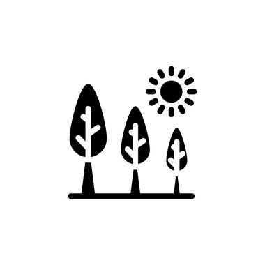 Vektör olarak orman simgesi. Logotype