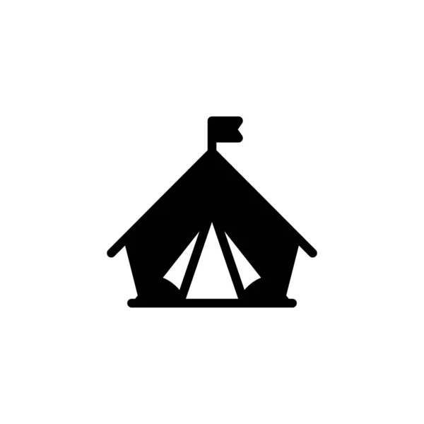 Иконка Лагеря Векторе Логотип — стоковый вектор