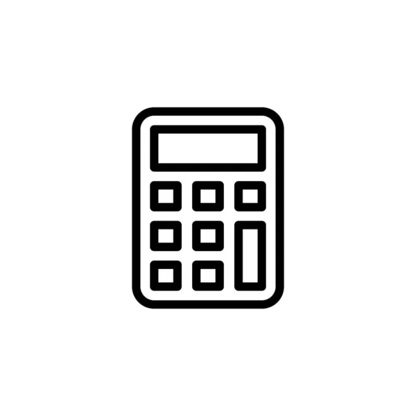 Icono Calculadora Vector Logotipo — Vector de stock