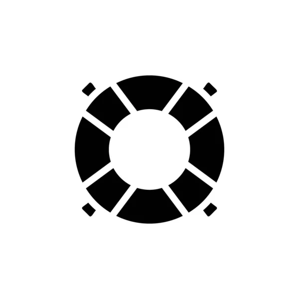 Lifebuoy Icono Vector Logotipo — Vector de stock