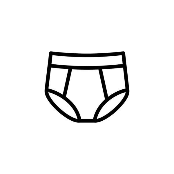 Underwear Symbol Vektor Logotyp — Stockvektor