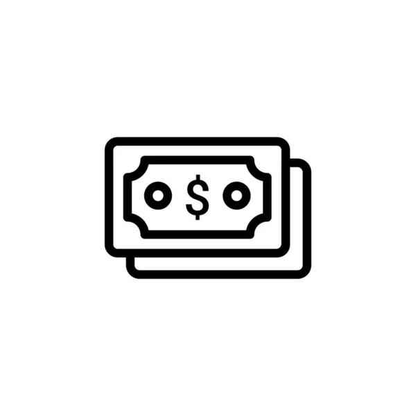 Εικονίδιο Δολαρίου Διάνυσμα Λογότυπο — Διανυσματικό Αρχείο