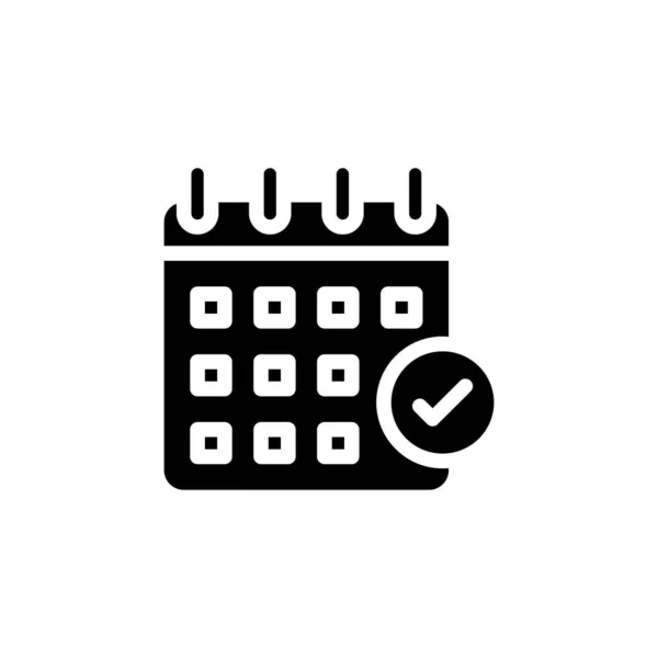 Піктограма Календаря Відпусток Векторі Логотип — стоковий вектор