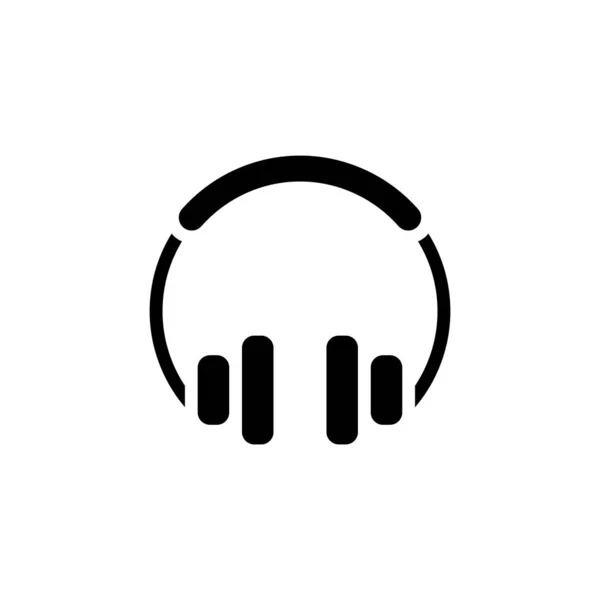 Εικονίδιο Ακουστικών Διάνυσμα Λογότυπο — Διανυσματικό Αρχείο