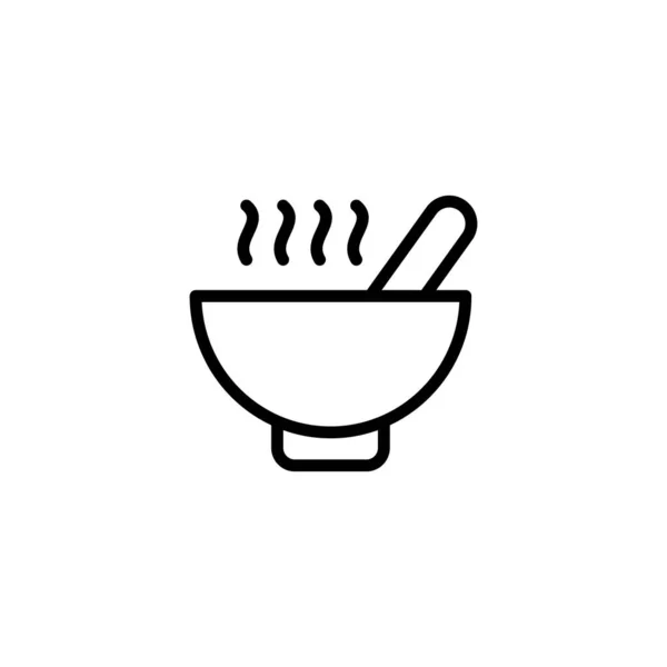 Soup Symbol Vektor Logotyp — Stockvektor