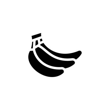 Vektör olarak muz simgesi. Logotype;