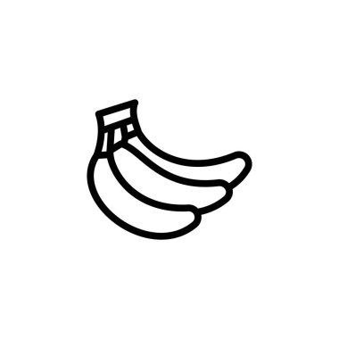 Vektör olarak muz simgesi. Logotype;