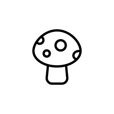 Vektör mantar simgesi. Logotype;