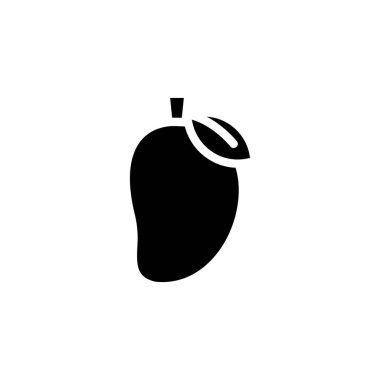 Vektör olarak mango simgesi. Logotype;