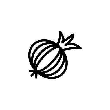Vektör olarak soğan simgesi. Logotype;