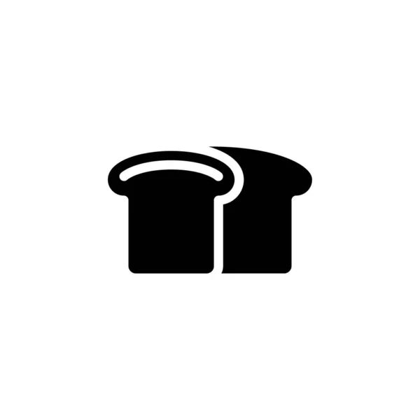 Icône Pain Dans Vecteur Logotype — Image vectorielle