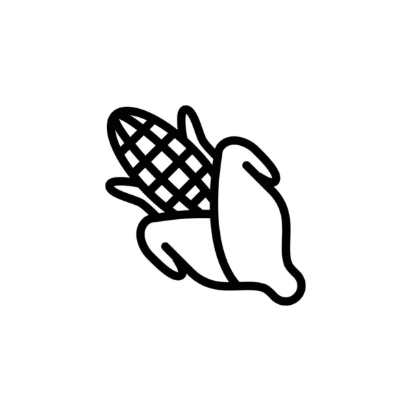 Icône Maïs Dans Vecteur Logotype — Image vectorielle