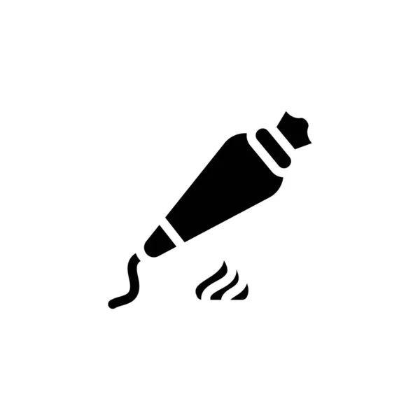 Spritzbeutel Symbol Vektor Logotyp — Stockvektor