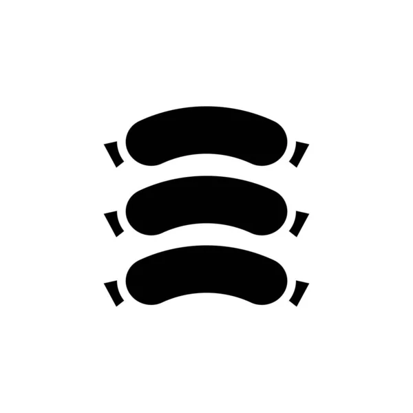 Hot Dog Symbol Vektor Logotyp — Stockvektor