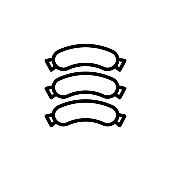 Icône Hot Dog Vecteur Logotype — Image vectorielle