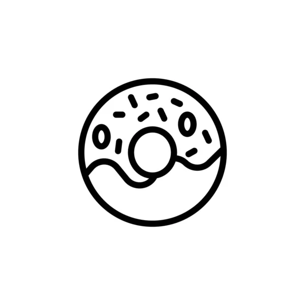 Εικονίδιο Ντόνατς Διάνυσμα Λογότυπο — Διανυσματικό Αρχείο