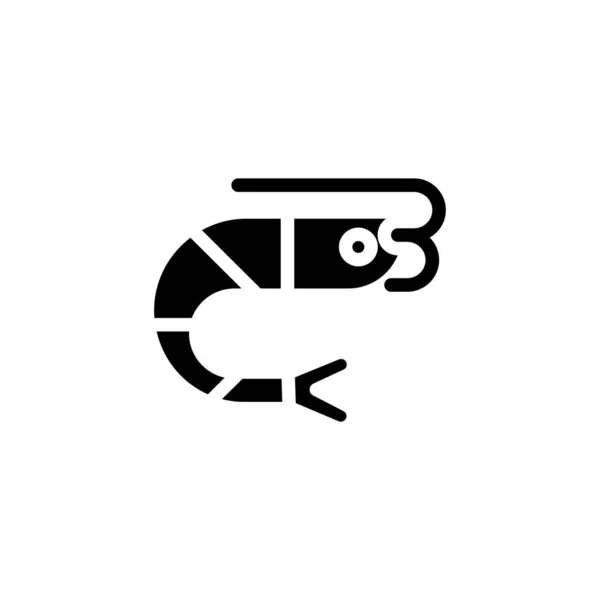 Shrimp Prawn Icon Vector Logotype — Stock Vector
