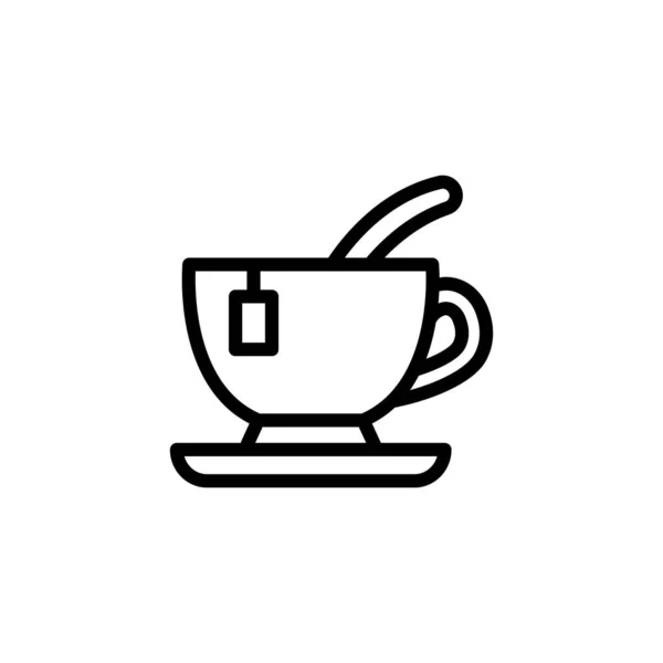 Ícone Chá Vetor Logotipo —  Vetores de Stock