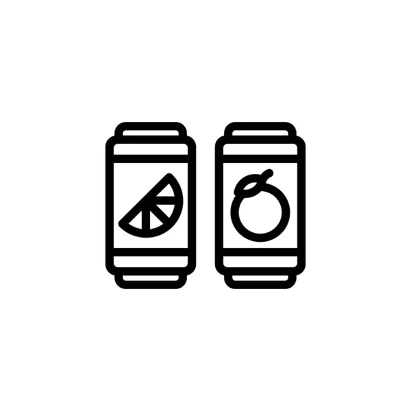 Ícone Refrigerante Vetor Logotipo —  Vetores de Stock