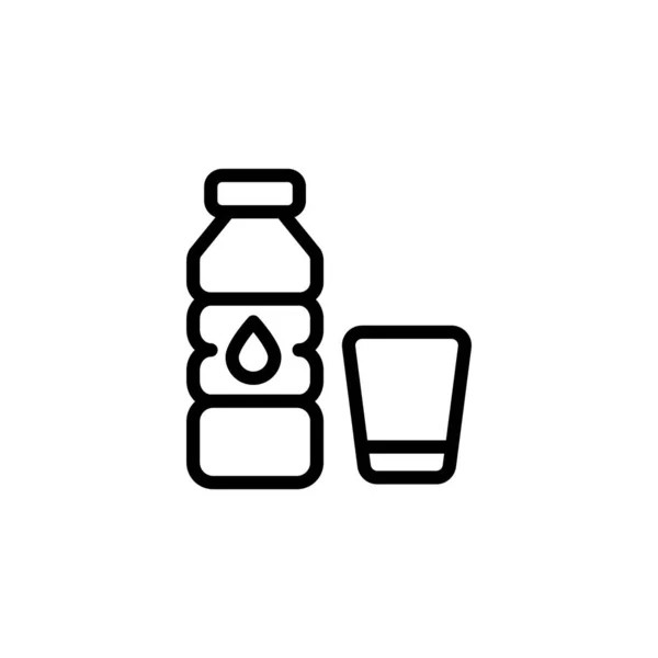 Ícone Água Vetor Logotipo — Vetor de Stock