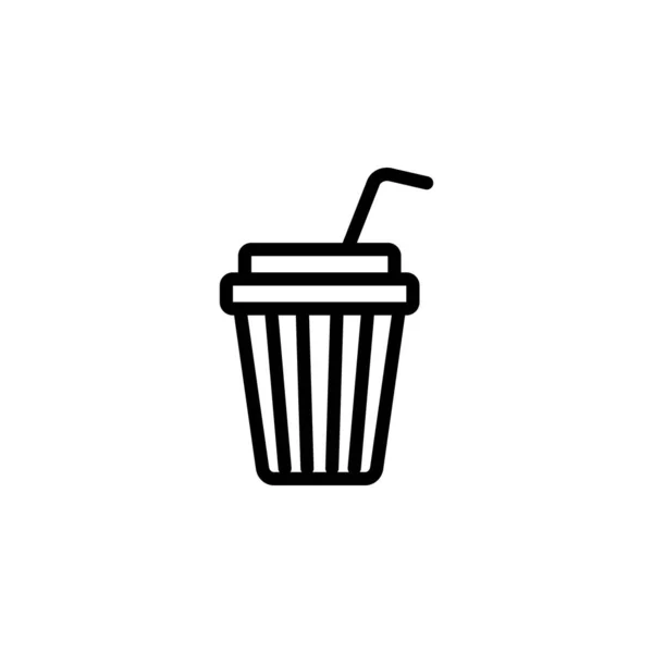 Soft Drink Icoon Vector Logotype — Stockvector