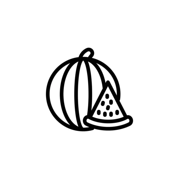 Vektör Olarak Karpuz Simgesi Logotype — Stok Vektör