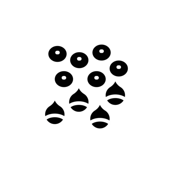 Linsen Symbol Vektor Logotyp — Stockvektor