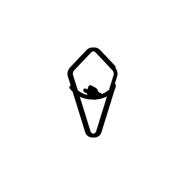 Icône Temaki Sushi Vecteur Logotype — Image vectorielle