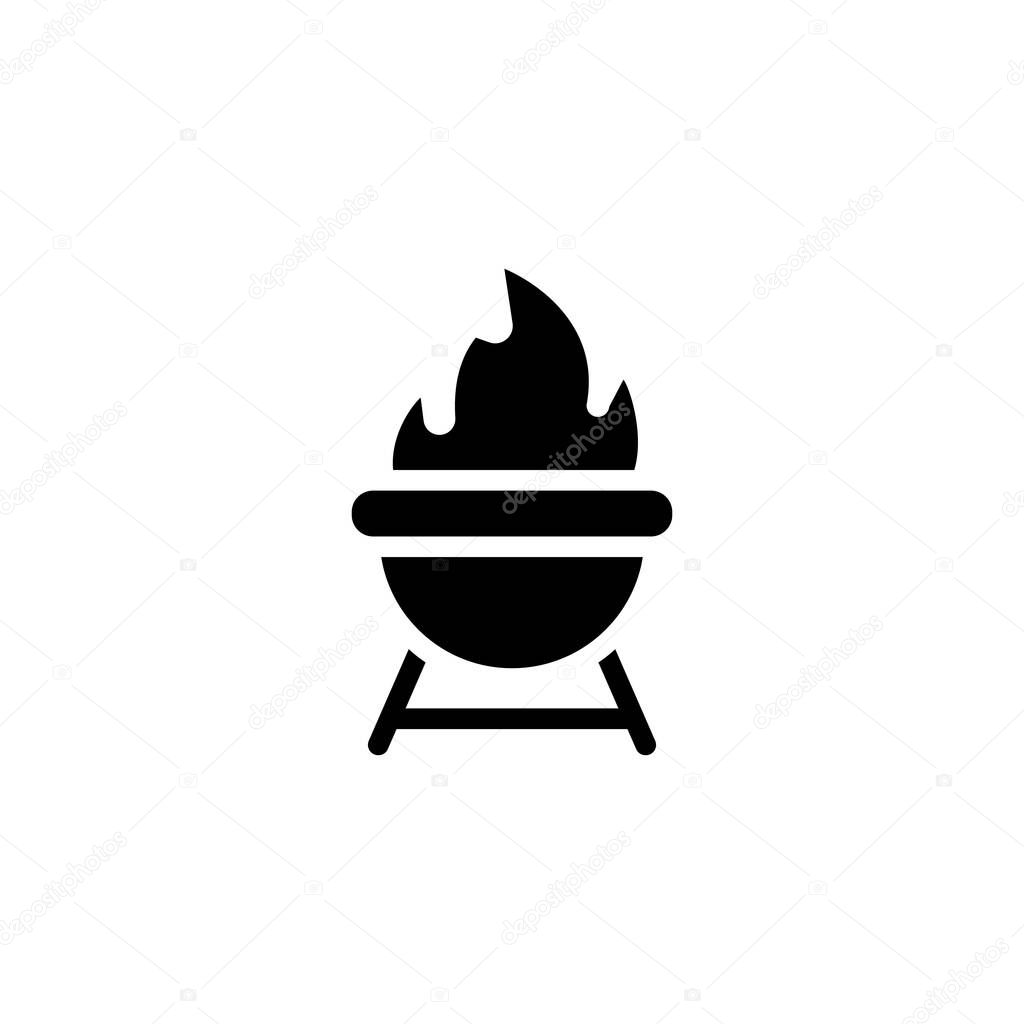 Barbeque icon in vector. Logotype;