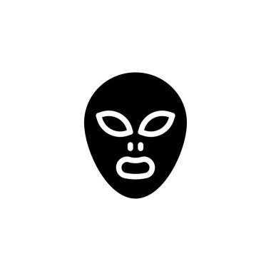 Vektör olarak uzaylı simgesi. Logotype