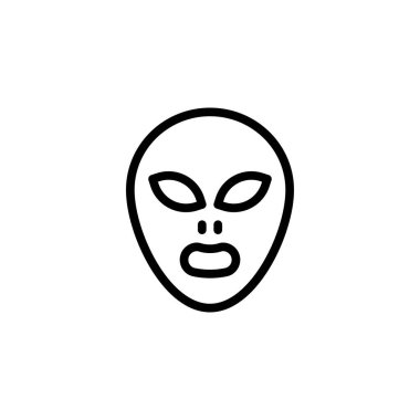 Vektör olarak uzaylı simgesi. Logotype