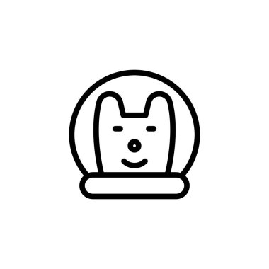 Köpek simgesi vektörde. Logotype