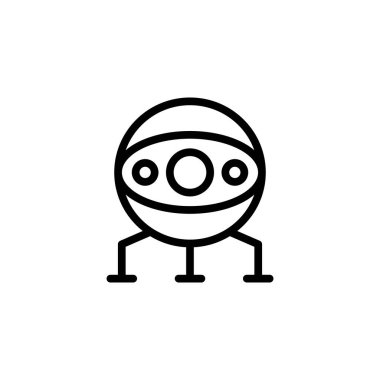 Vektör olarak uzaylı araba simgesi. Logotype