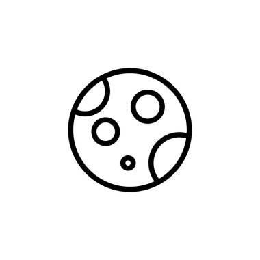 Gezegen ikonu. Logotype