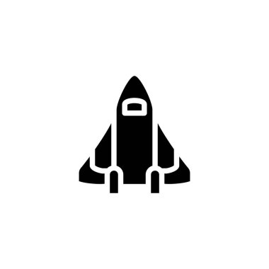 Uzay mekiği simgesi vektörde. Logotype