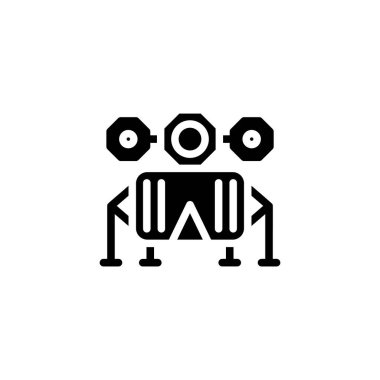 Uzay Modülü simgesi vektörde. Logotype