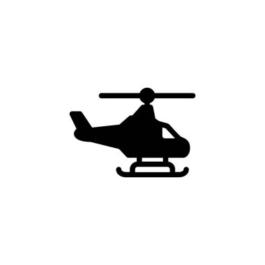 Helikopter simgesi vektörde. Logotype