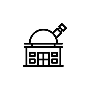 Vektör olarak gözlemevi simgesi. Logotype