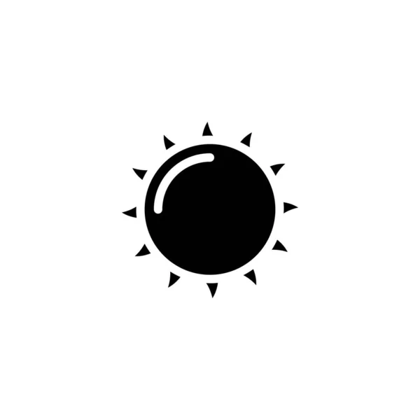 Icône Soleil Dans Vecteur Logotype — Image vectorielle