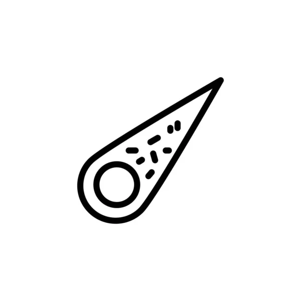 Asteroiden Symbol Vektor Logotyp — Stockvektor