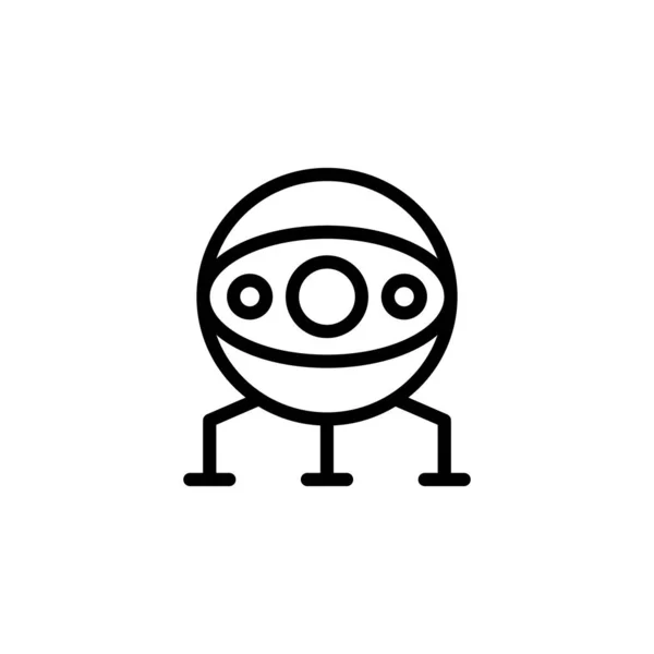 Icône Voiture Extraterrestre Vecteur Logotype — Image vectorielle