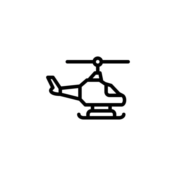 Helikopter Symbol Vektor Logotyp — Stockvektor