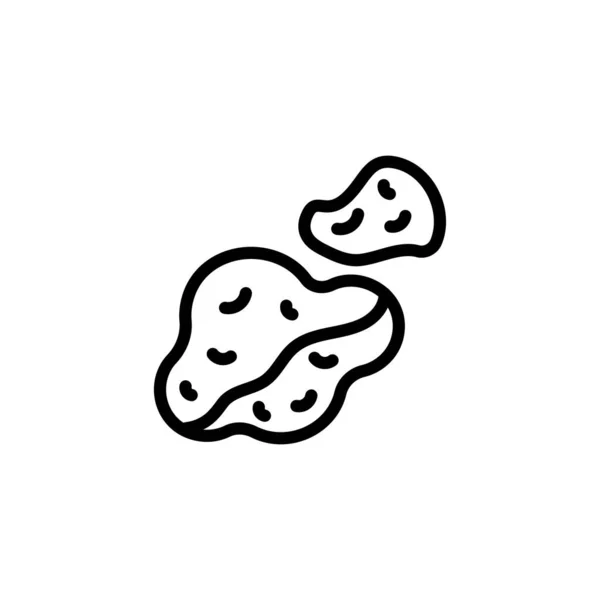 Asteroid Simgesi Vektörde Logotype — Stok Vektör