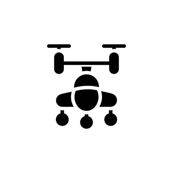 Ovni Icône Avion Dans Vecteur Logotype — Image vectorielle