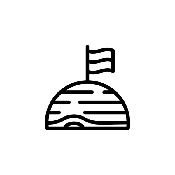 Ícone Lunar Vector Logotipo —  Vetores de Stock