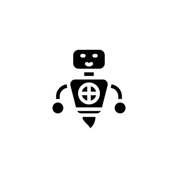 Robot Icon Vector Logotype — Stock Vector